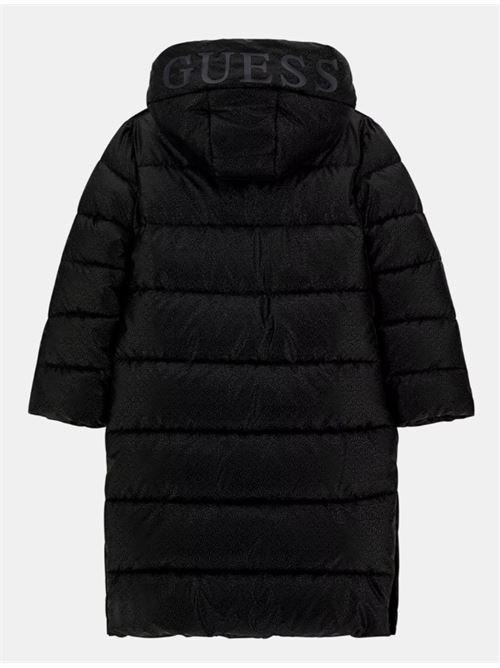 hooded ls long padded puffer GUESS | J5BL12 WGIW0JBLK